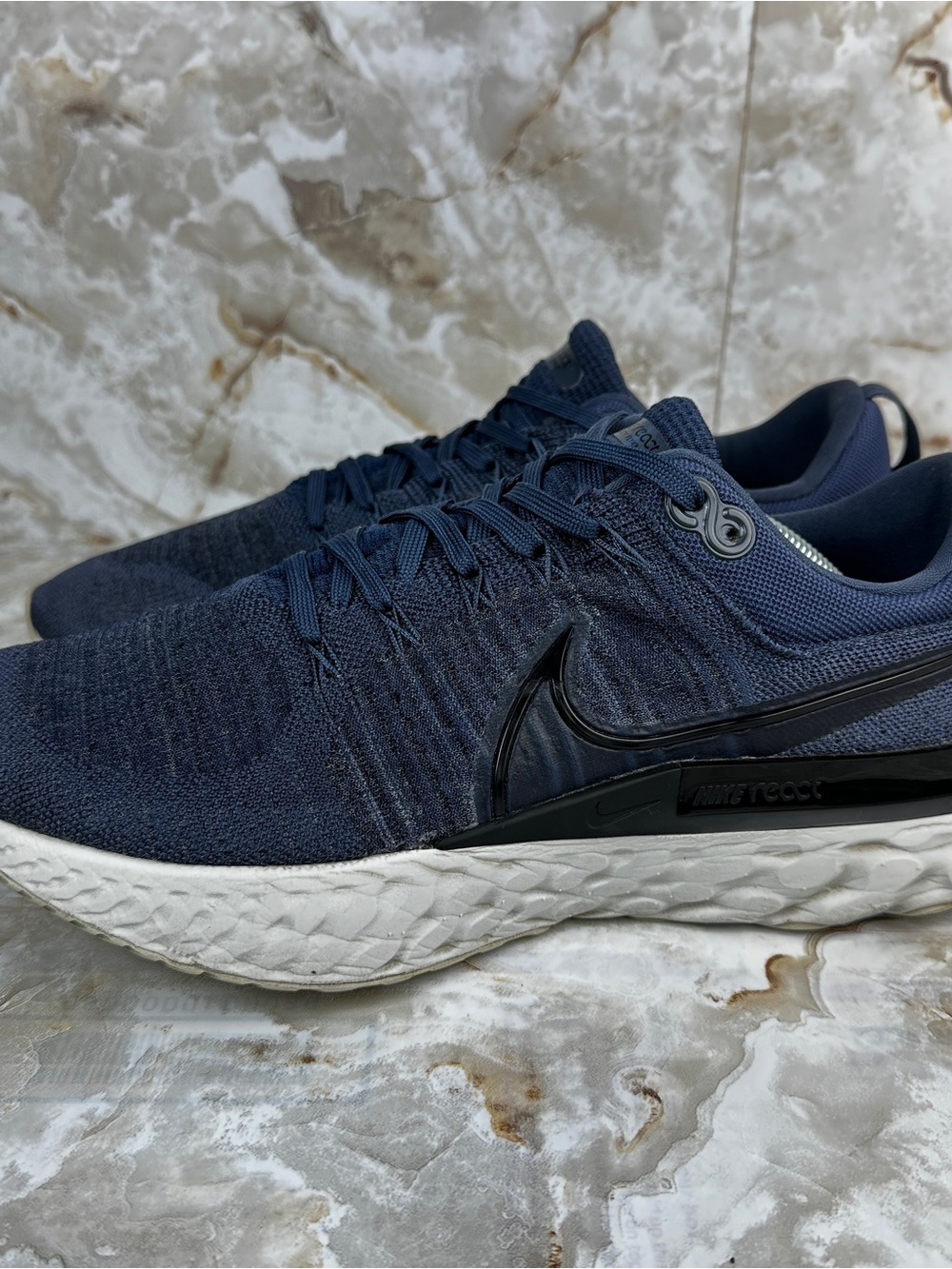 Nike React Infinity Run Flyknit 2 Men’s Size 12 Thunder Blue Athletic Shoes